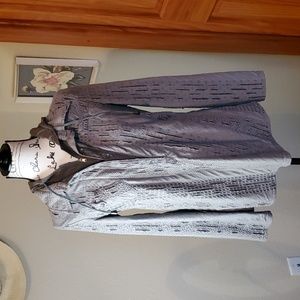 Silk Blend Burnout Hoodie Olive Green Size SMALL